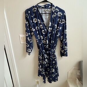 Thalia Sodi Navy Floral Women's Robe